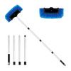 Car Cleaning Brush with Soft Synthetic Bristles Telescopic Handle Built-in Hose Attachment Car Wash Brush