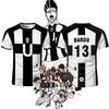 2025 Five Person Football Motif VL Replika Tee Anime Ubers Blue Lock Full Print Tees BAROU Short Sleeve Cosplay Uber Men T-shirt
