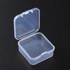 2Pcs Transparent Storage Box Square Small Items Case Packing Boxes Jewelry Beads Container Sundries Organizer Fishing Tools