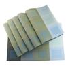 Set of 6 Rectangle Placemats for Dinning Table Luxury PVC Woven Vinyl Table Mats Washable and Heat Insulation Kitchen Place Mats
