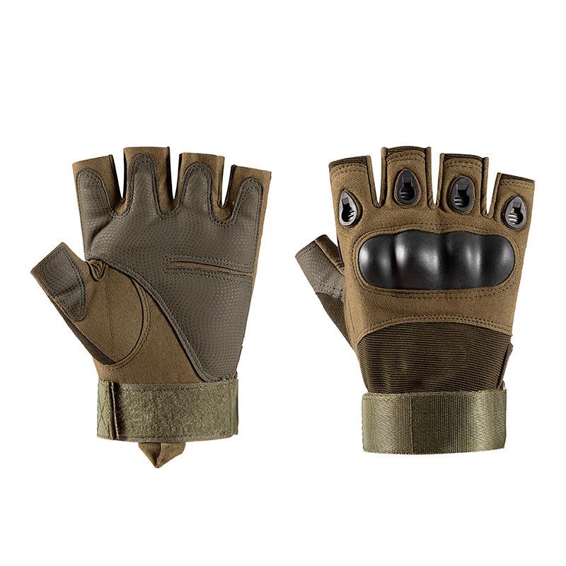 Men's Tactical Half-Finger Cycling Gloves: Breathable, Non-Slip, Wear-Resistant Combat Gear
