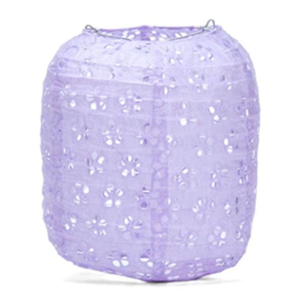 Cylindrical Hanging Lampion Colored Hollow Lantern Festival Lantern Paper Lantern Mid-autumn