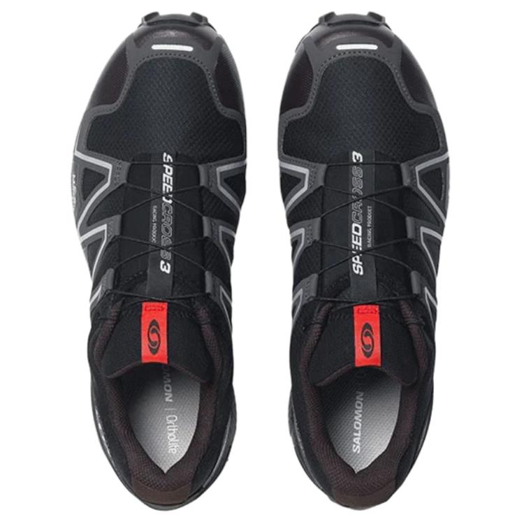 SALOMON Speedcross 3 Gtx Модные Универсальные Тканевые Нескользящие Износостойкие Водонепроницаемые Кроссовки с Низким Верхом Унисекс Кроссовки Черные 476002
