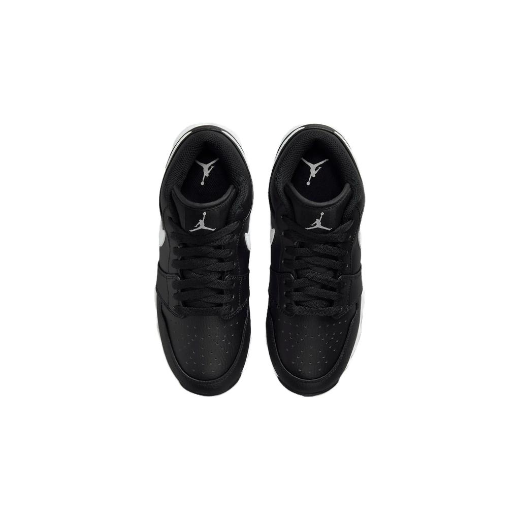 Air Jordan 1 Low Cleat GS Black White Kids Sneakers HF6885-001