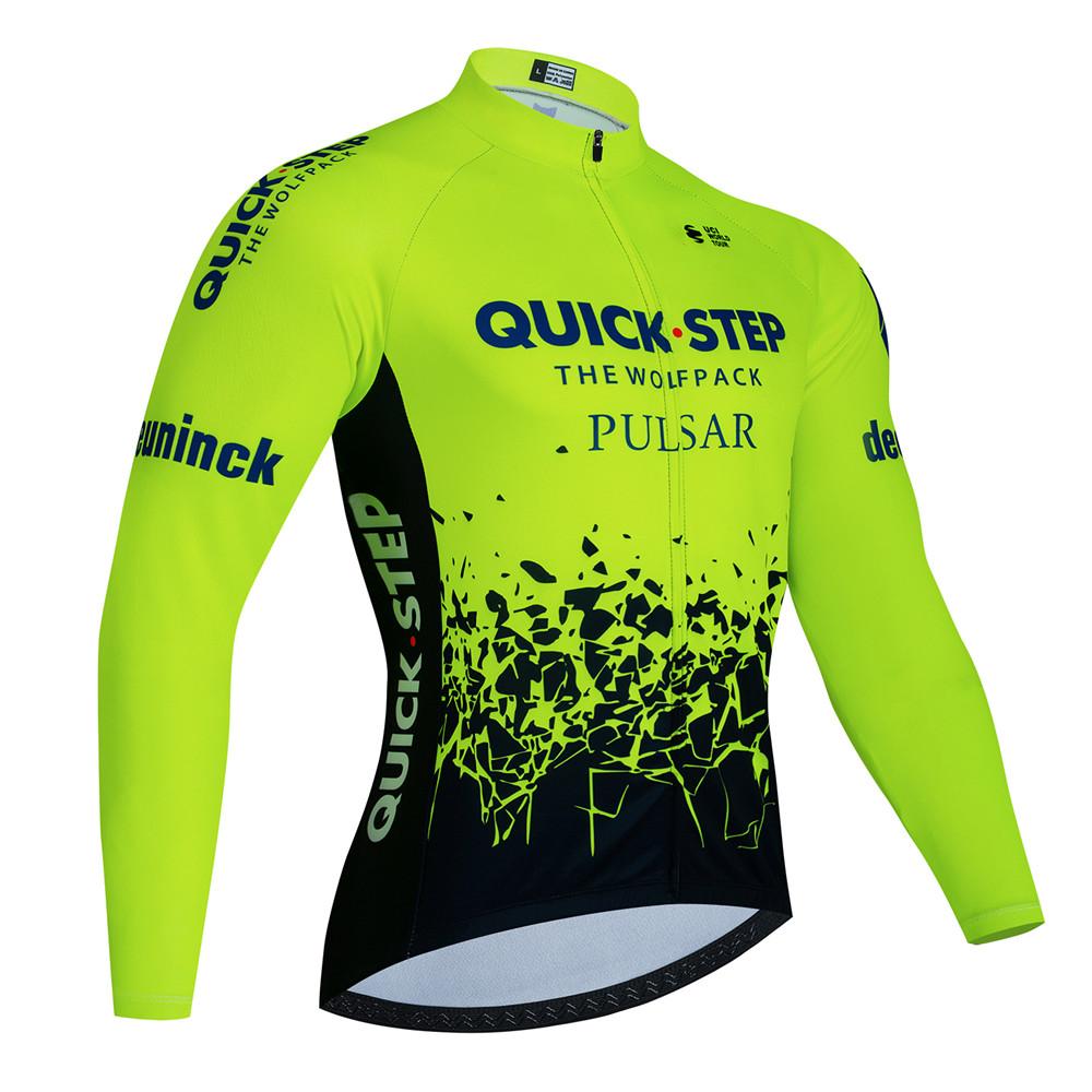 2026 Команда Soudal Quick Step Набор Велосипедных Джерси Весна Осень Мужской MTB Одежда Maillot Ciclismo С Длинным Рукавом Велосипедная Одежда Велосипедная Форма