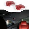 Red Carbon Fiber Rear Ceiling Roof Hook Cover Trim Fits Dodge Challenger 2015+ a