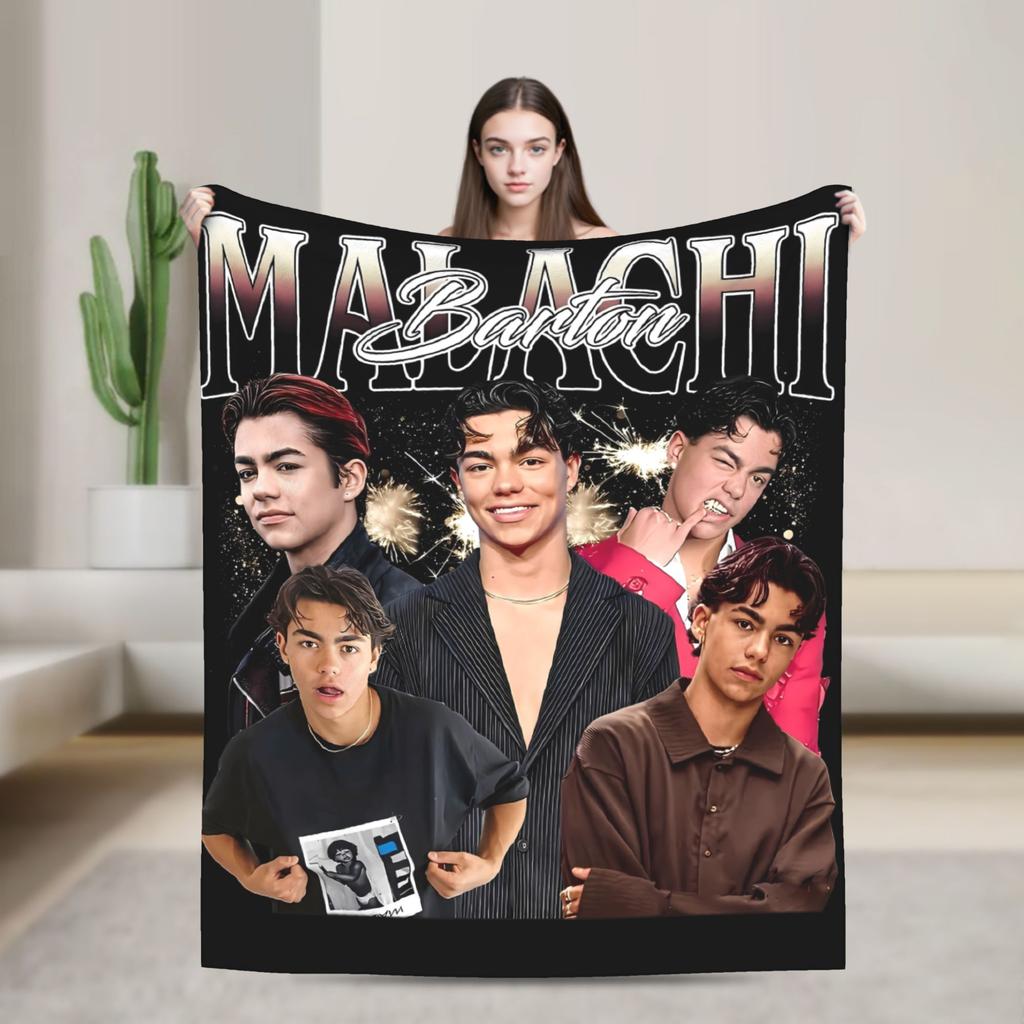 Popular Malachi Barton Tour Blanket Soft Warm Fluffy Plush Throw Blanket For Couch Chair Sofa Bed Flannel Bedspread Bed Cover