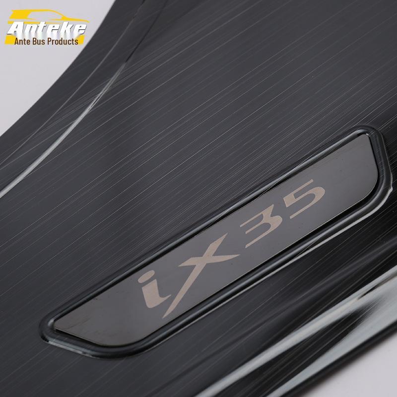 Fits 18 Models: IX35 Anti-Kick Pad Sequins, Stainless Steel Door Armrest Box Kick Plate, Decorative Sticker Accessories