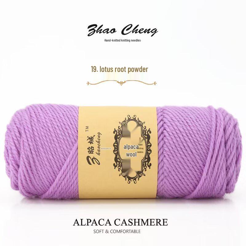 Шарф-подушка из альпаки ручной вязки – Средней толщины, Мягкий, Сделай сам, Крючком