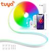 Tuya Smart Life WiFi LED Neon Light Strip 12V LED Strip RGB Neon Sign Tape Decoration Alexa Google Home With Clips Neon Strip Light With EU Plug Set