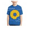 Summer Children's T-shirt 3D Digital Cartoon Ocean Design Printed Children's T-shirt