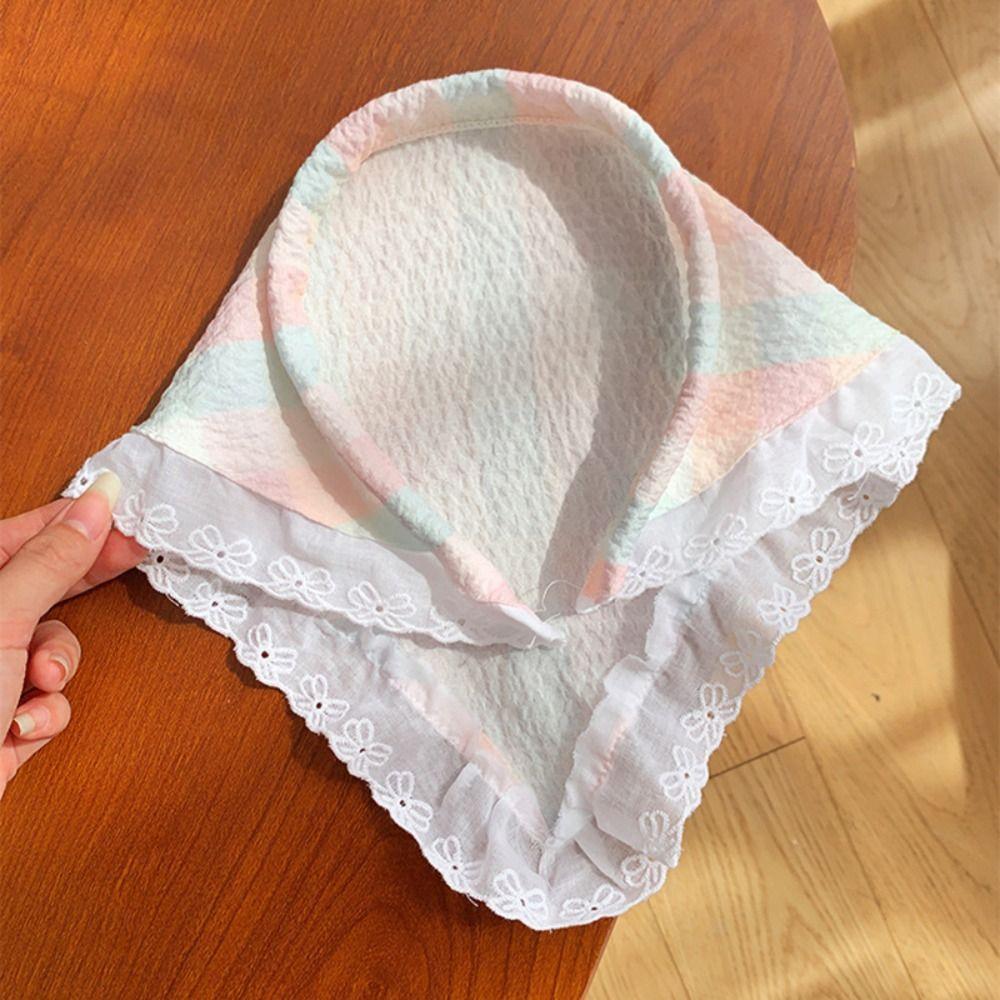 Hair Accessories Triangle Scarf Lazy Person Lace Headscarf Sun Protection Headscarf