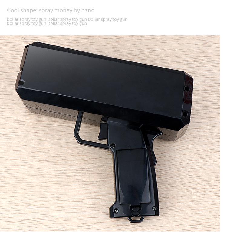 Кросс-бордерная денежная пушка с электроприводом и индивидуальным логотипом: Игрушечный реквизит "Банкнота с плевком доллара"