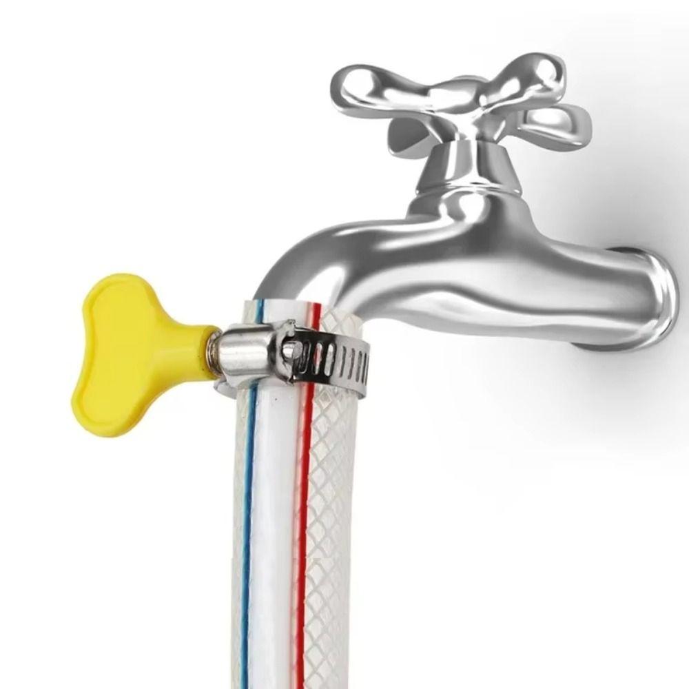 10 Pcs Powerful Fastener Stainless Steel Hose Clamp Adjustable Sealing Clamps Hose Clamp Gas Tube