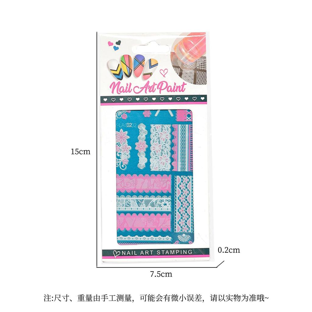 Французский стиль ногтей штампованные пластины кружево нержавеющая сталь трафареты печать на ногтях маникюрные инструменты для штамповки