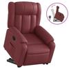 VidaXL Fauteuil Inclinable, Chaise de Relaxation avec Dossier, Siège avec Accoudoirs, Fauteuil TV de Salon, Moderne, Rouge 3205268