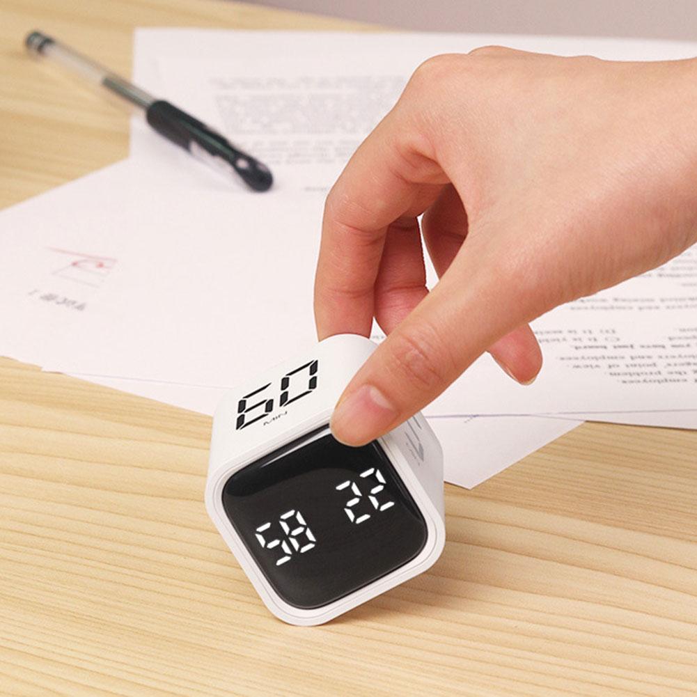 Производительность Куб Таймер Датчик гравитации Переворачивающийся светодиодный дисплей 4 предустановленных времени Часы Двойные режимы Обратный отсчет Кулинарное исследование Цифровой таймер