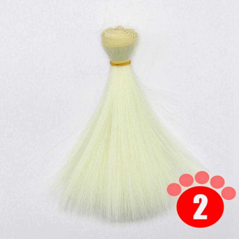 1PC Hot Synthetic Fiber High-temperature Wire DIY Dolls Accessories Doll Wigs Long Straight Wig Hair