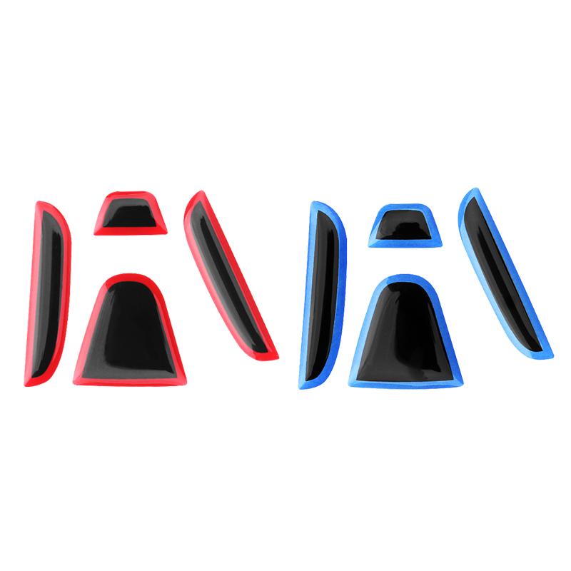 AIW1 Car Steering Wheel Front Emblem Badge Logo Sticker For Honda Accord Civic Spirior City FIT CRV Red Protective Decoration