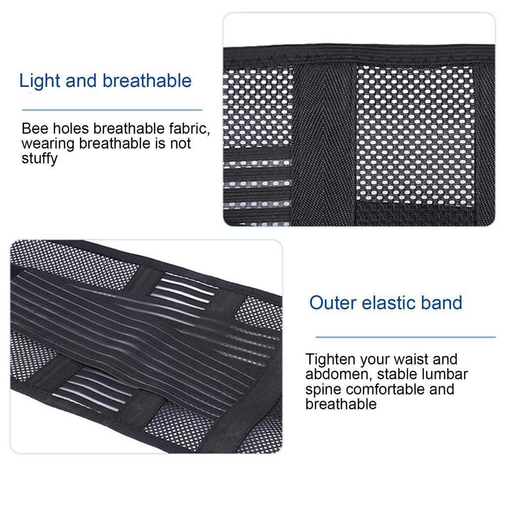 Reliable Invisible Fine-wrapped Edges Sports Belt Lumbar Spine Fixed Sports Support Belt Gym Accessories