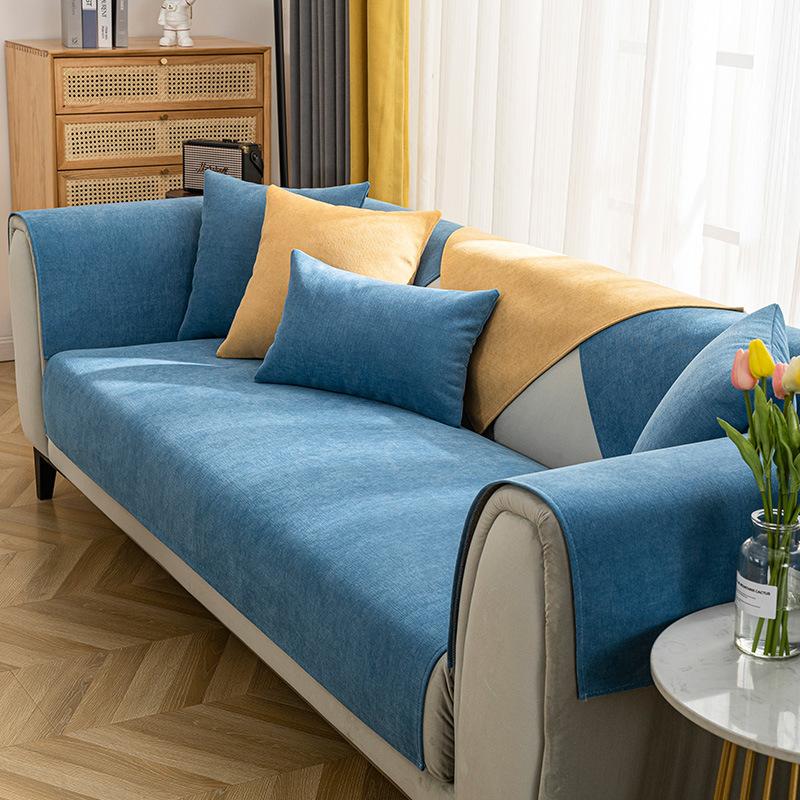 Подушка для дивана из шенилла Four Seasons Universal Simple Modern Нескользящая подушка, устойчивая к пятнам, плотный чехол для дивана, полотенце