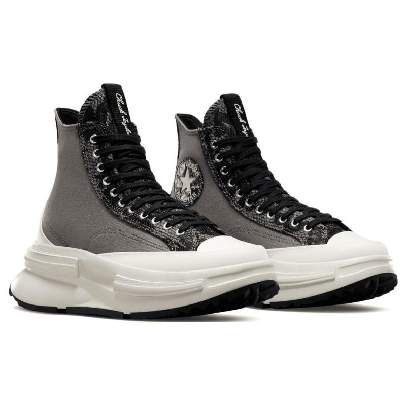 Converse Run Star Legacy Круглый носок шнуровка Амортизирующие высокие эспадрильи Унисекс Серый