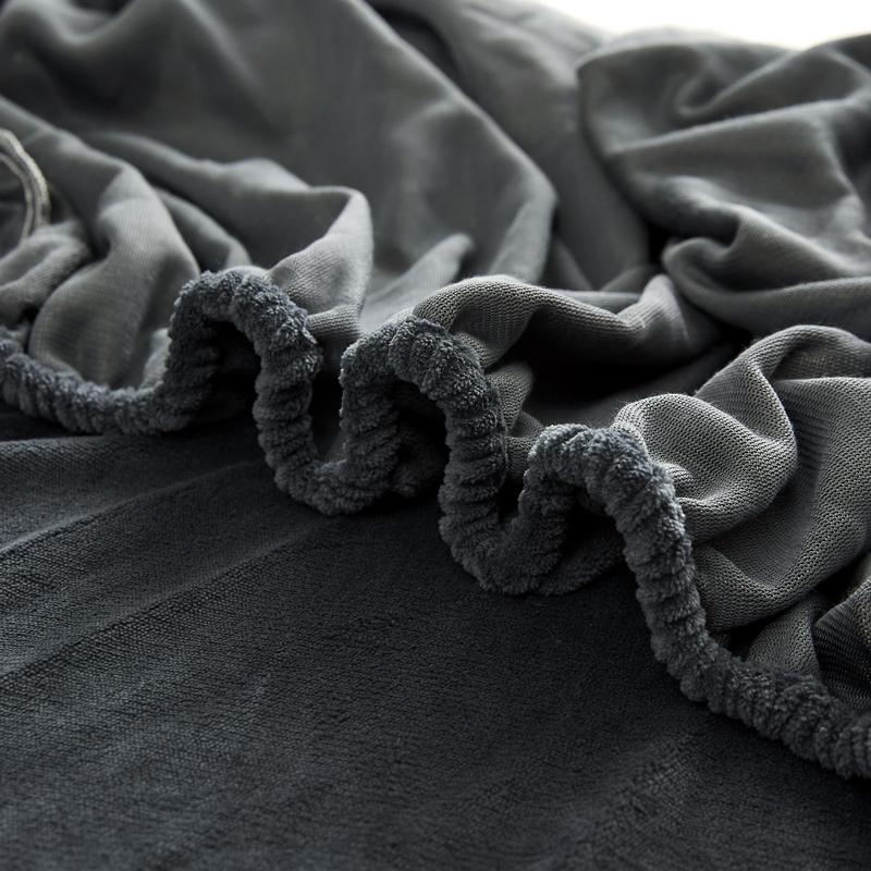 Warm Winter Velvet Fleece Fitted Sheet Elastic Mattress Cover Couple 2 Seater Bed Linens Luxury Double Bed Sheet