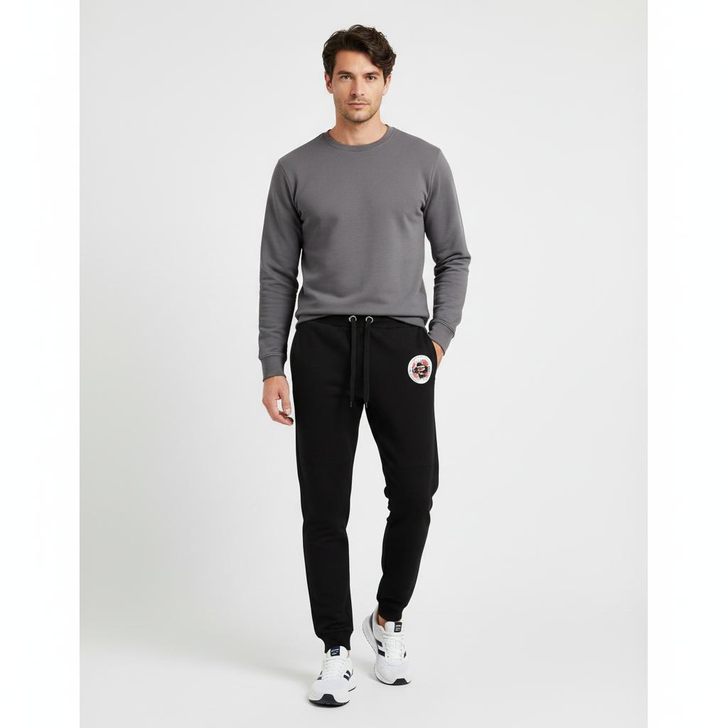 Мужские спортивные штаны Geographical Norway Jogging Pant MIRABEL MEN 100 EO-PR+BS (SU1204H/GN/Черный)