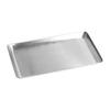 Поднос для приготовления пищи IMEEA из нержавеющей стали 18/10, 25 x 15 см, можно мыть в посудомоечной машине, неглубокий, квадратный, для жарки во фритюре и темпуры, серебристый, для коммерческого использования
