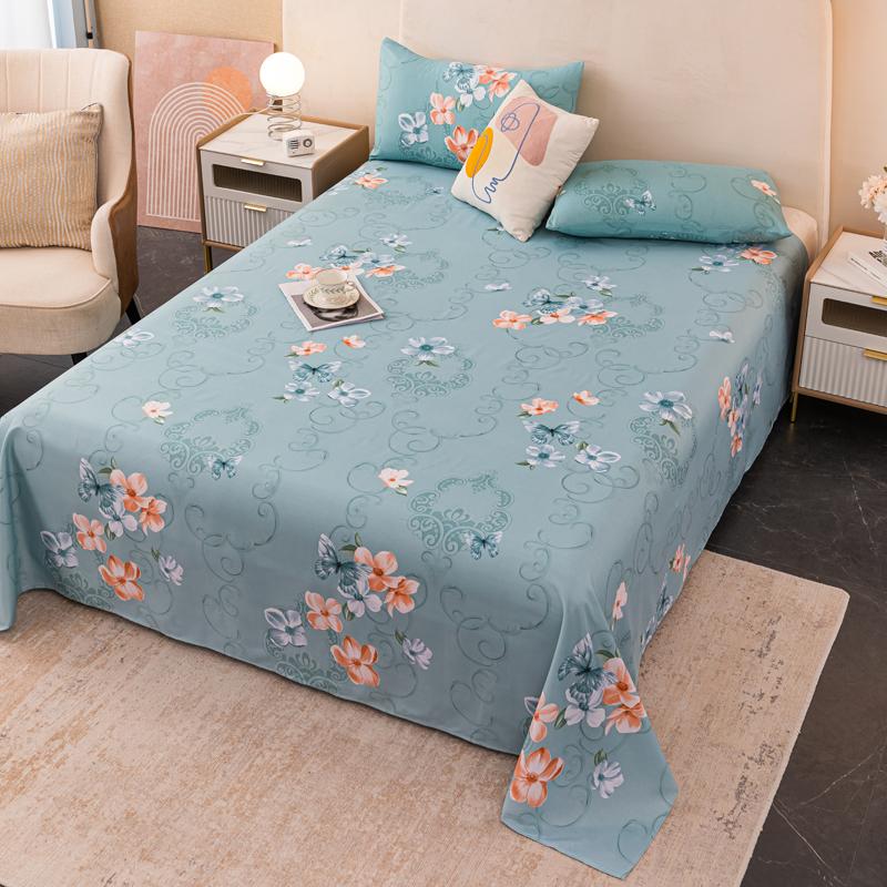 Простыни в цветочном стиле, мягкие, плоские простыни, домашнее постельное белье, односпальные/двуспальные/размера «queen-size», простыни sabanas para cama (Наволочка Нужен заказ)