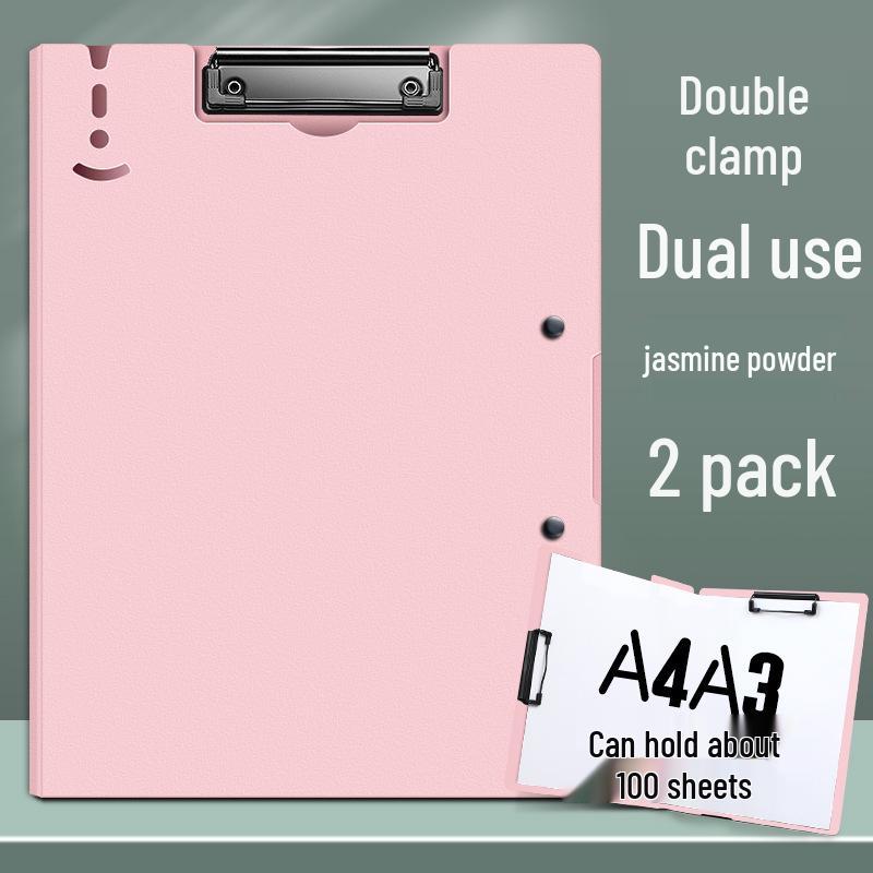 A4 Double Clip Folder for Documents and Resume Storage