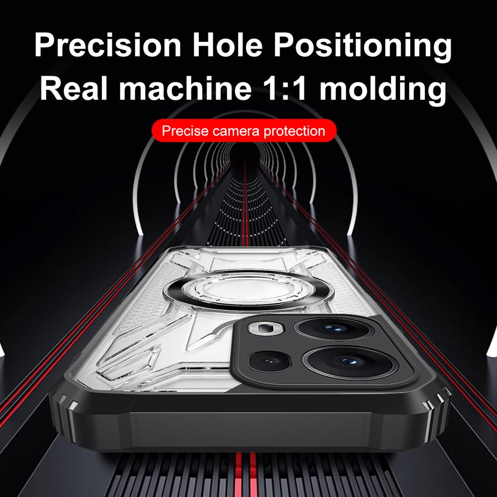 KEYSION Прозрачный магнитный чехол для TECNO Spark Go 2023 Pop 7 Pro Силикон+ПК Противоударная задняя крышка для телефона для Infinix Smart 7