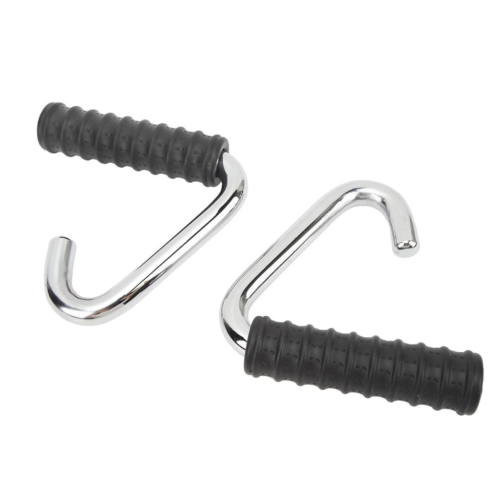2PCS Pull Up Handles for Men Women Steel TPE C Shaped Gym Resistance Band Handles for Exercise Workout Fitness Training