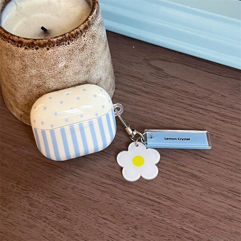 Корейский горошек вертикальная полоска Цветок ХёнЫы для AirPods 1 / pro1 защитный чехол для наушников два или три поколения новых моделей
