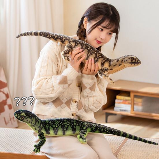 Реалистичная плюшевая игрушка ящерица 29" Мягкая игрушка ящерица имитация хамелеона плюшевый подарок для детей