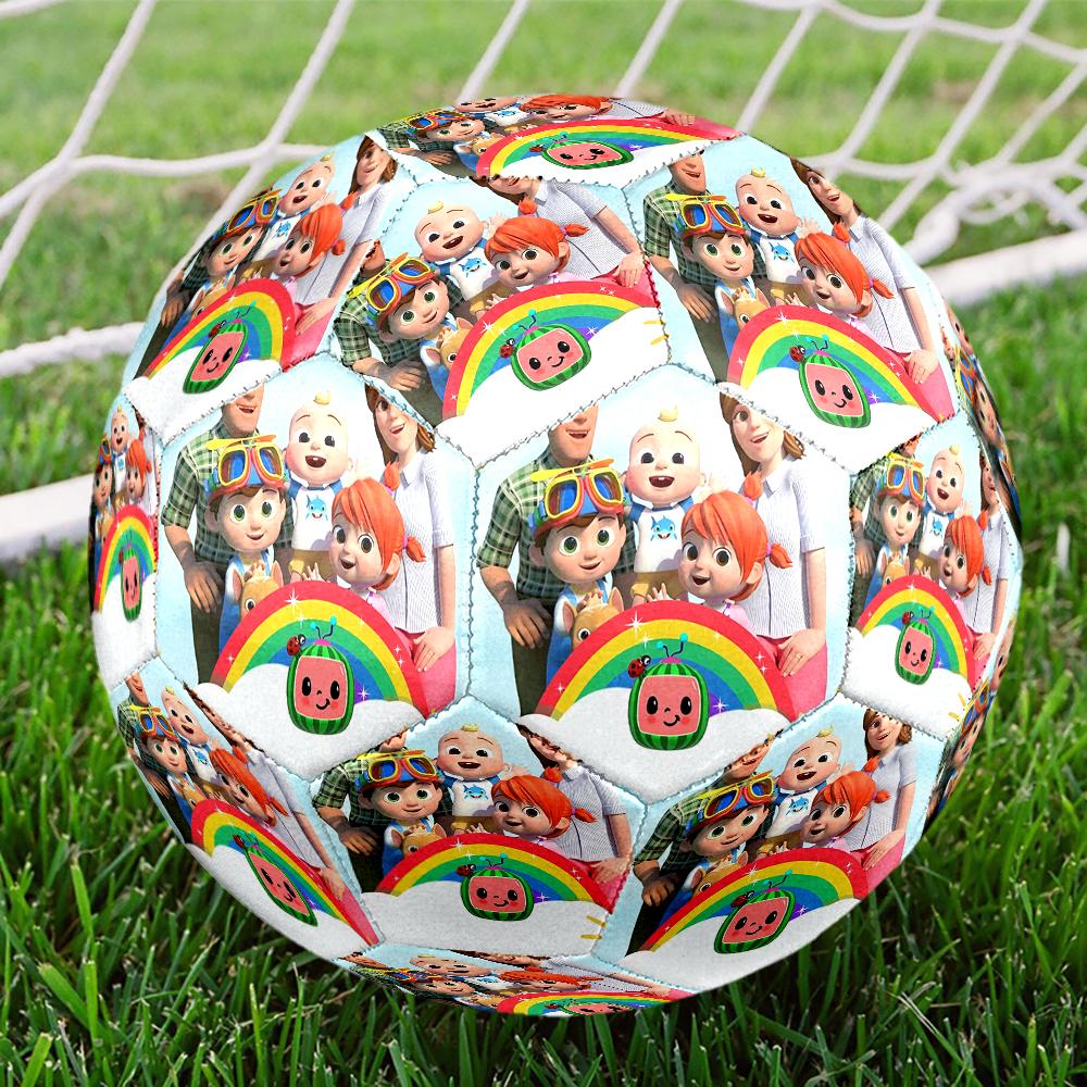 Cocomelon Theme Size 5 Soccer Ball, Suitable for Both Indoor and Outdoor Matches, a Gift Suitable for Everyone.