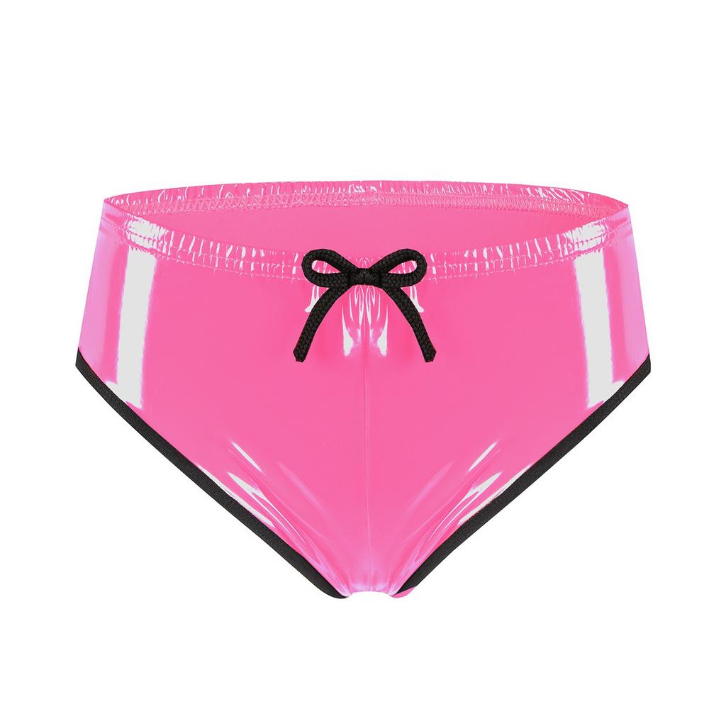 Сексуальные шорты из глянцевой кожи без запаха