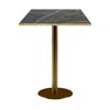 Bar Table 60 X 60 Cm Rome Bistro Marble Fire