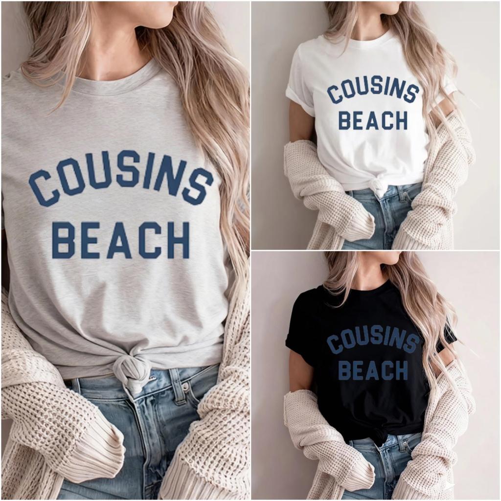 The Summer I Turned Pretty Cousins Beach Tshirt Women Girl Oneck Summer Shirt Gift for Fans