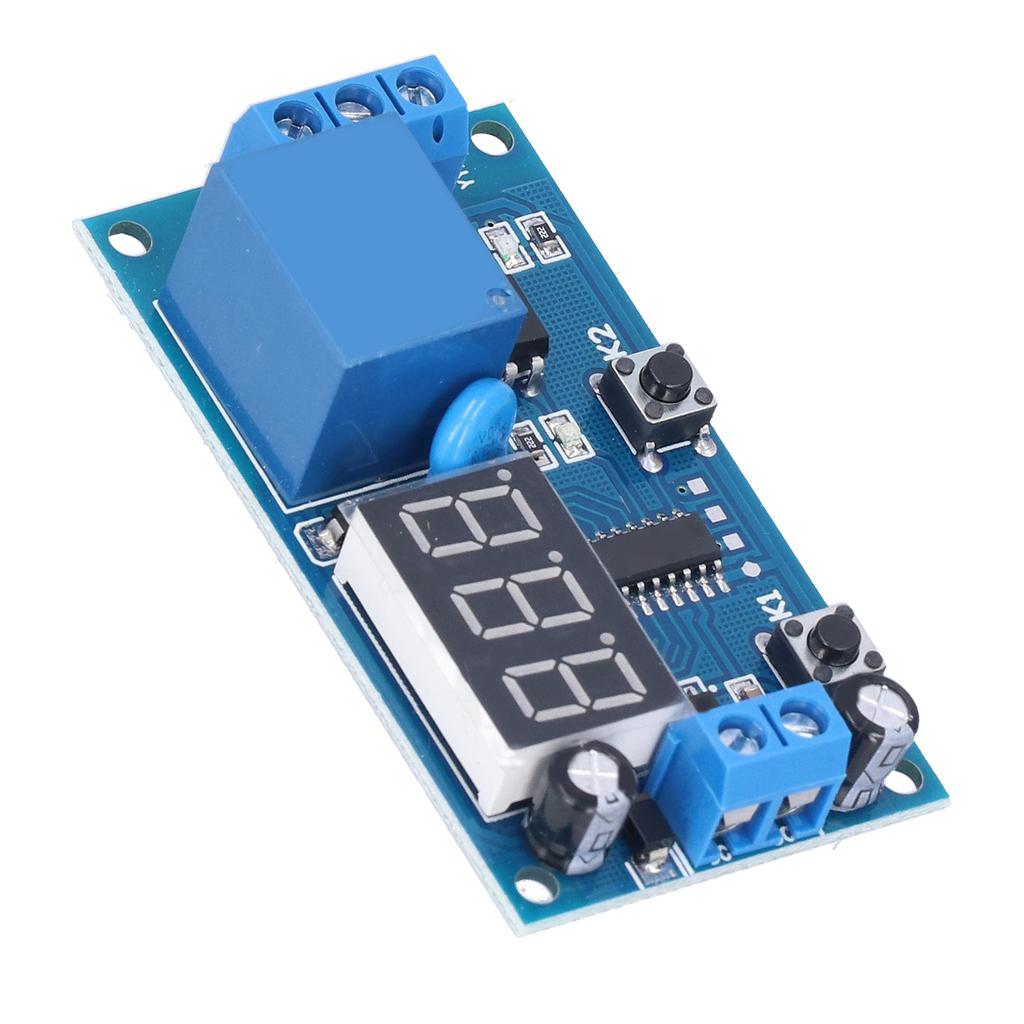 Модуль контроллера таймера реле задержки времени, регулируемый переключатель обратного отсчета 12 В