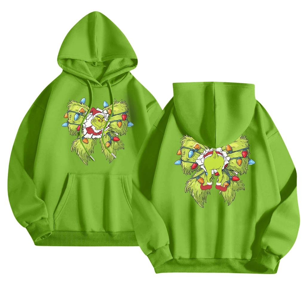 Женский модный повседневный худи с длинным рукавом и принтом