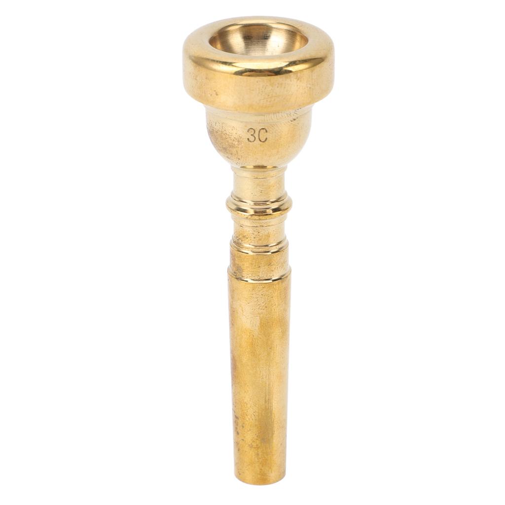 Мундштук для трубы Музыкальный 3C Латунный Запасной Мундштук для трубы Аксессуар для музыкального инструмента для начинающих и