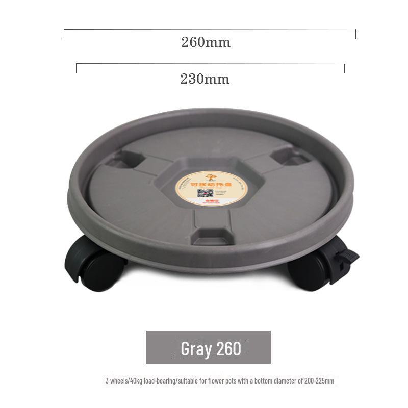 Универсальный поднос для скручивания: Утолщенное круглое пластиковое основание со съемной подставкой для горшечных растений