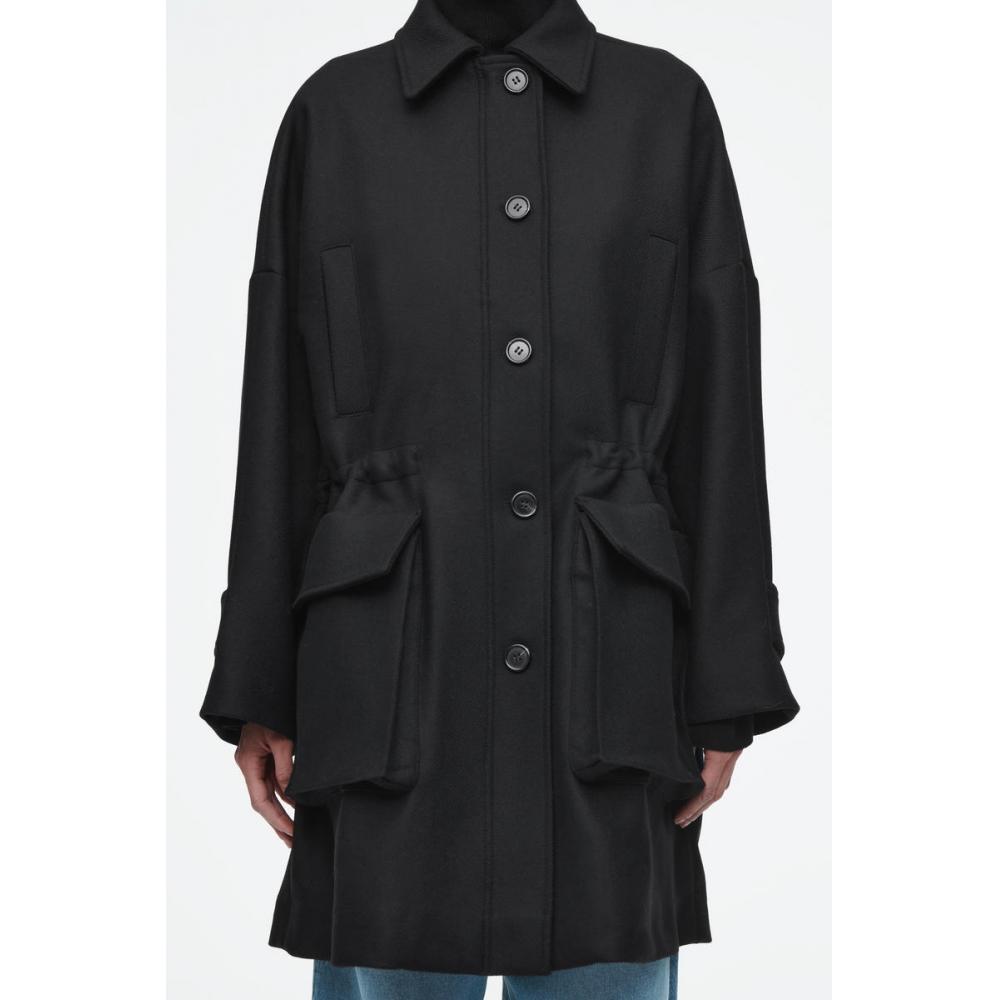 COS Японское шерстяное рабочее пальто большого размера