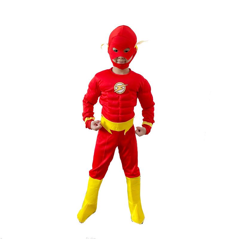 Children’s Muscle Suit The Flash Anime Cosplay Costume