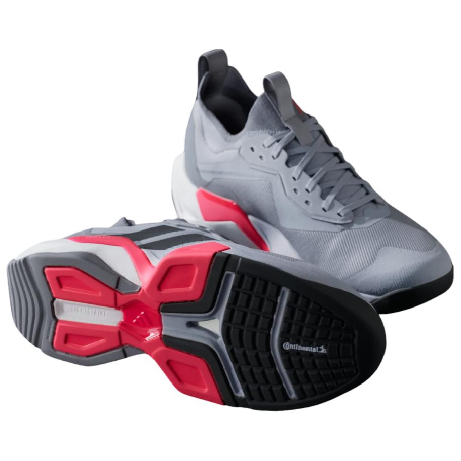 Adidas Rapidmove ADV 2 Halo Silver Black Lucid Red Мужские кроссовки Серый Core-Black ID6559