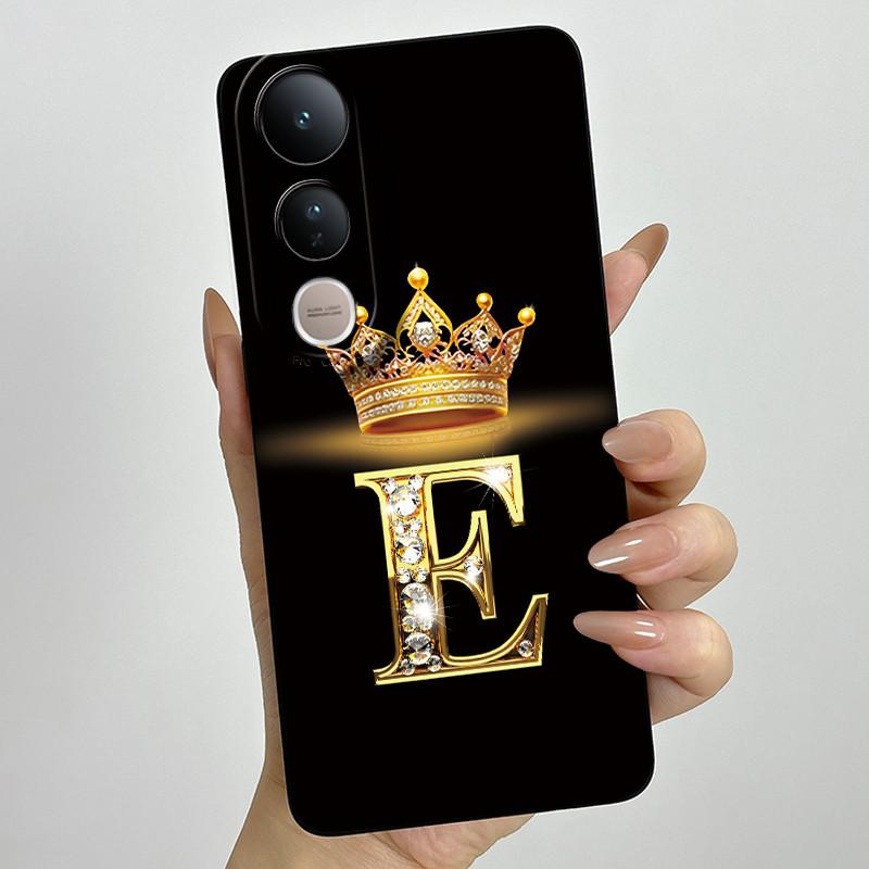 Для Vivo V50 Lite 5G Чехол Роскошные Буквы Пара Силиконовые Мягкие Чехлы Для Телефона Для Vivo V50 V50Lite 5G Защита Камеры Задняя Крышка