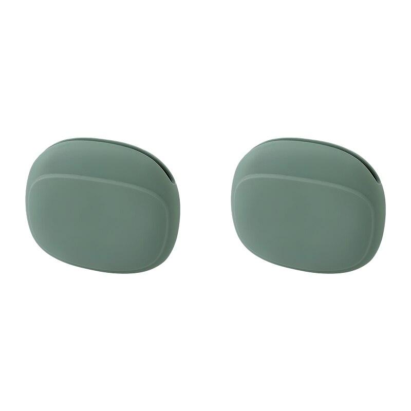 2 шт. силиконовый чехол для хранения кабеля для наушников мини-коробка для ключей мини-сумка для хранения помады зеленый светло-серый красный