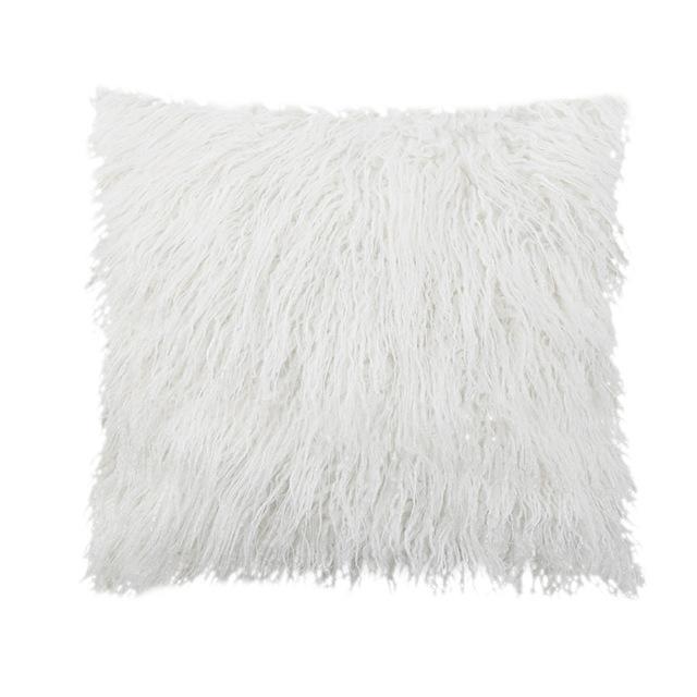 Plush Embroidered Cushion Cover Couch Ornamental Pillowcase Cushion Cover Ornamental Pillow Case Living Room Area Decoration Chair Cushions