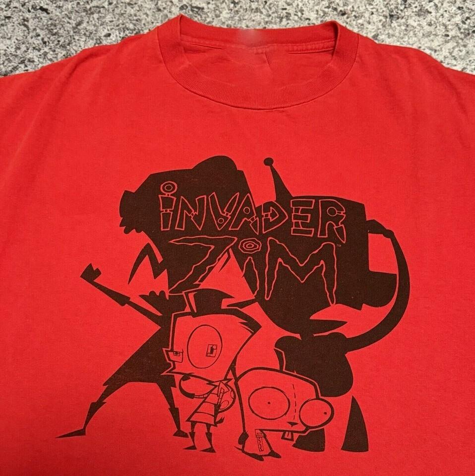 2003 Invader Zim Футболка Унисекс Забавный Подарок Размер S-4XL ZL467 Унисекс Футболка